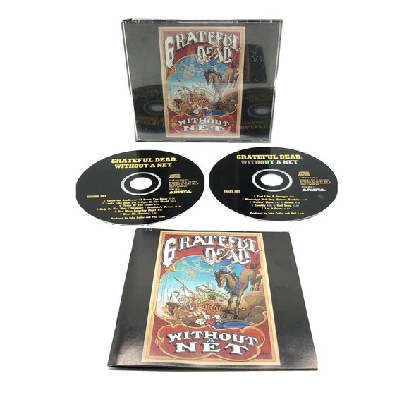 Grateful Dead Without A Net 2 CD Double Album Arista ACD2-8634-1 7822186342